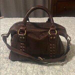 Frye Roxanne Leather Satchel